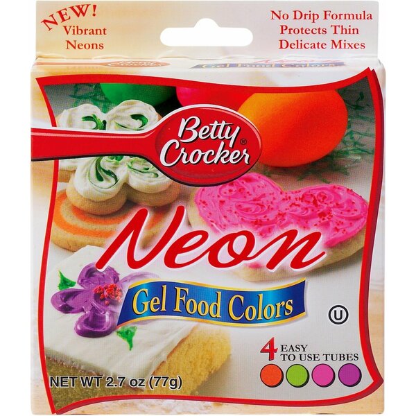 Betty Crocker Neon Gel Food Color 2.7Z BC76010